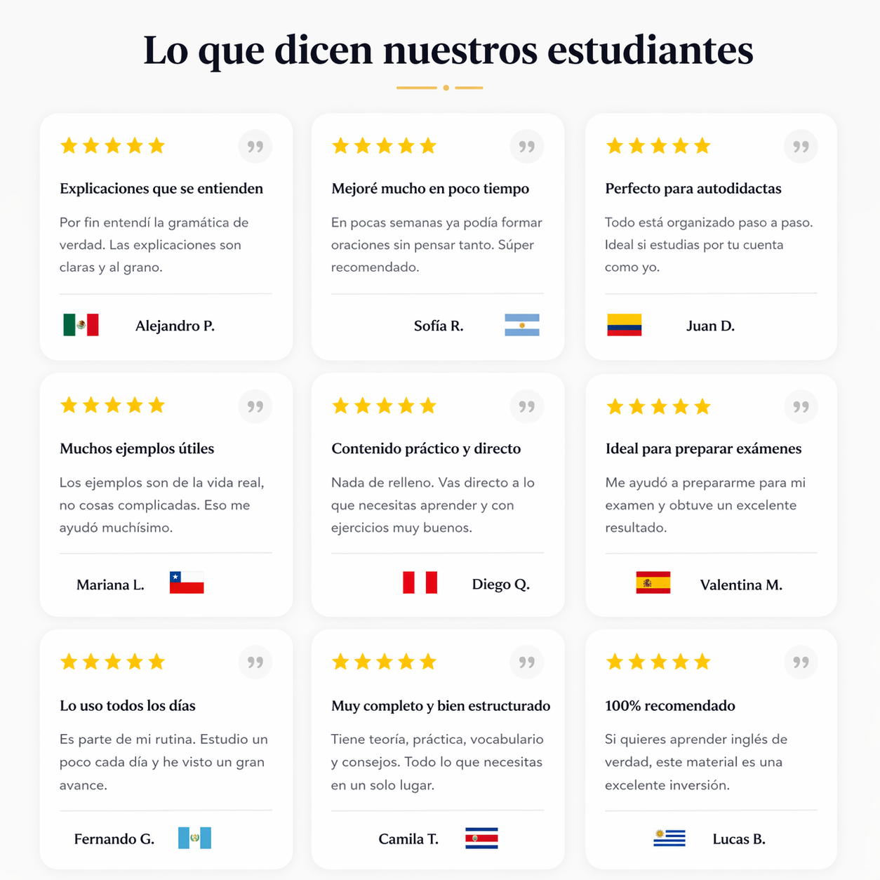 Domina la Gramática Inglesa